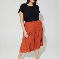 TORRID Midi Eyelet Aline Skirt