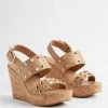 TORRID Studded Double Strap Platform Wedge (WW)