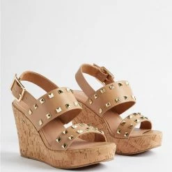 TORRID Studded Double Strap Platform Wedge (WW)