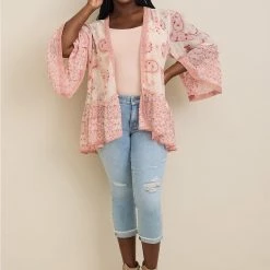 TORRID Textured Chiffon Flouncy Ruffle Kimono