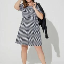 TORRID Mini Jersey Twist Back Skater Dress