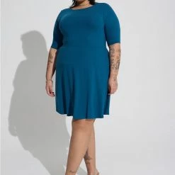 TORRID Mini Jersey Twist Back Skater Dress