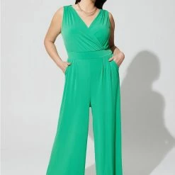 TORRID Studio Knit Surplice Tie Back Jumpsuit