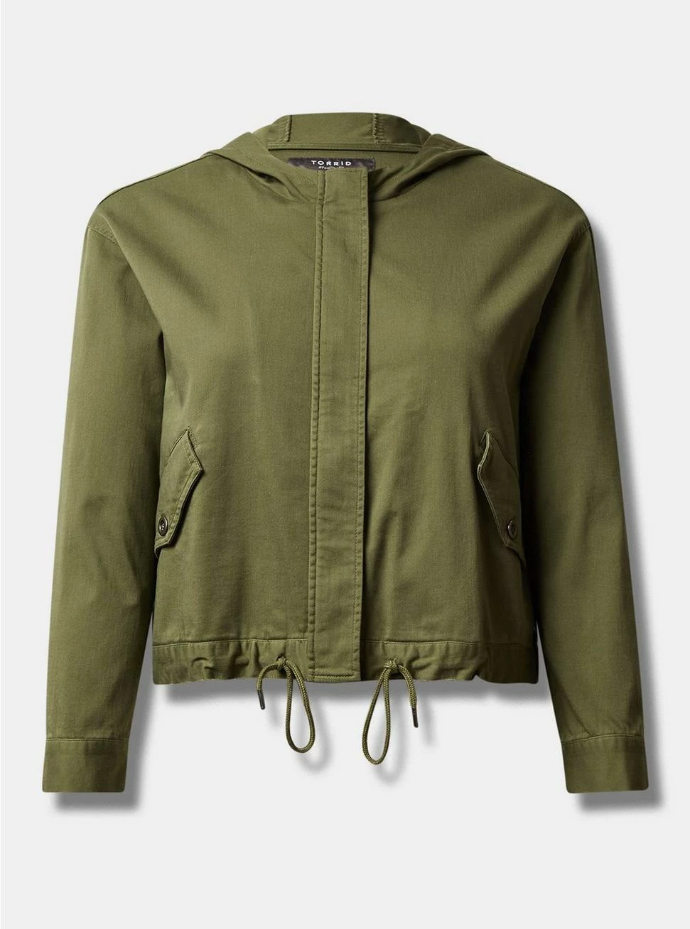 TORRID Rayon Twill Cropped Utility Jacket - Image 4