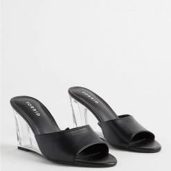 TORRID Lucite Wedge Mule (WW)