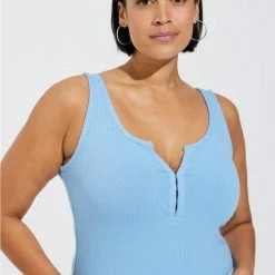 TORRID Everyday Rib Scoop Neck Hook And Eye Tank