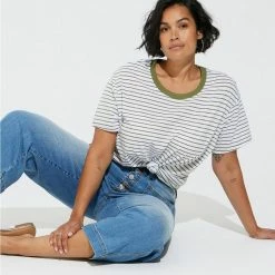 TORRID Relaxed Signature Jersey Crew Neck Crop Tee