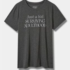 TORRID Surviving Vintage Super Soft Slub Crew Neck Tee