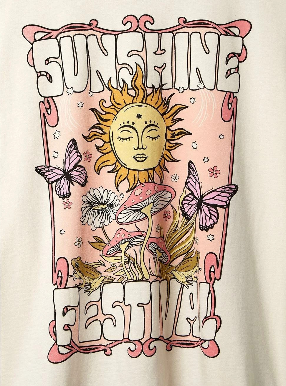 Null Sunshine Relaxed Fit Cotton Jersey Crew Neck Long Sleeve Crop Tee - Image 4