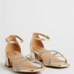 TORRID Embroidered Block Heel Sandal (WW)